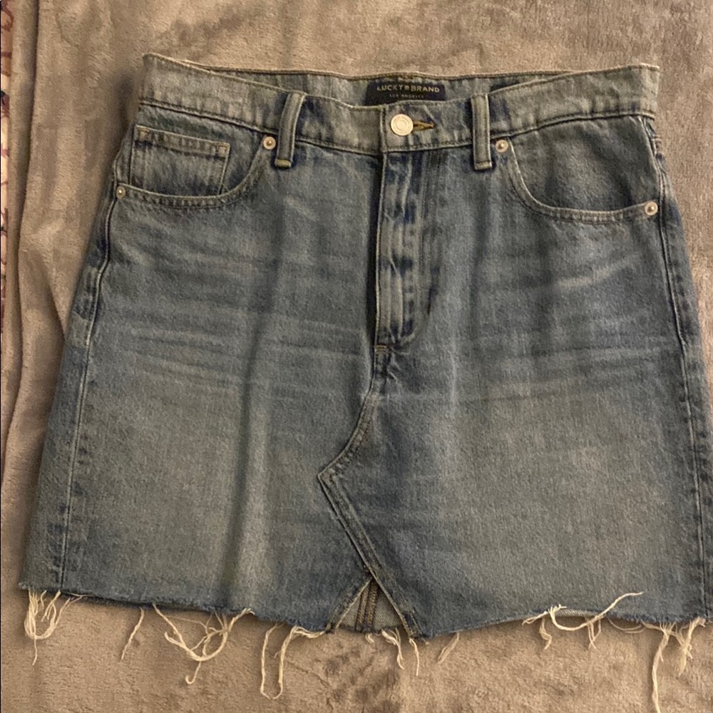 Lucky Brand Blue Denim Mini Skirt